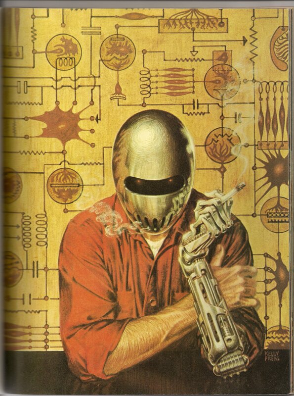 cyborg with cigarette