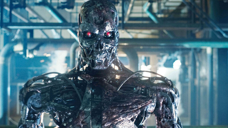 Cyborg with Red Eyes — Black
