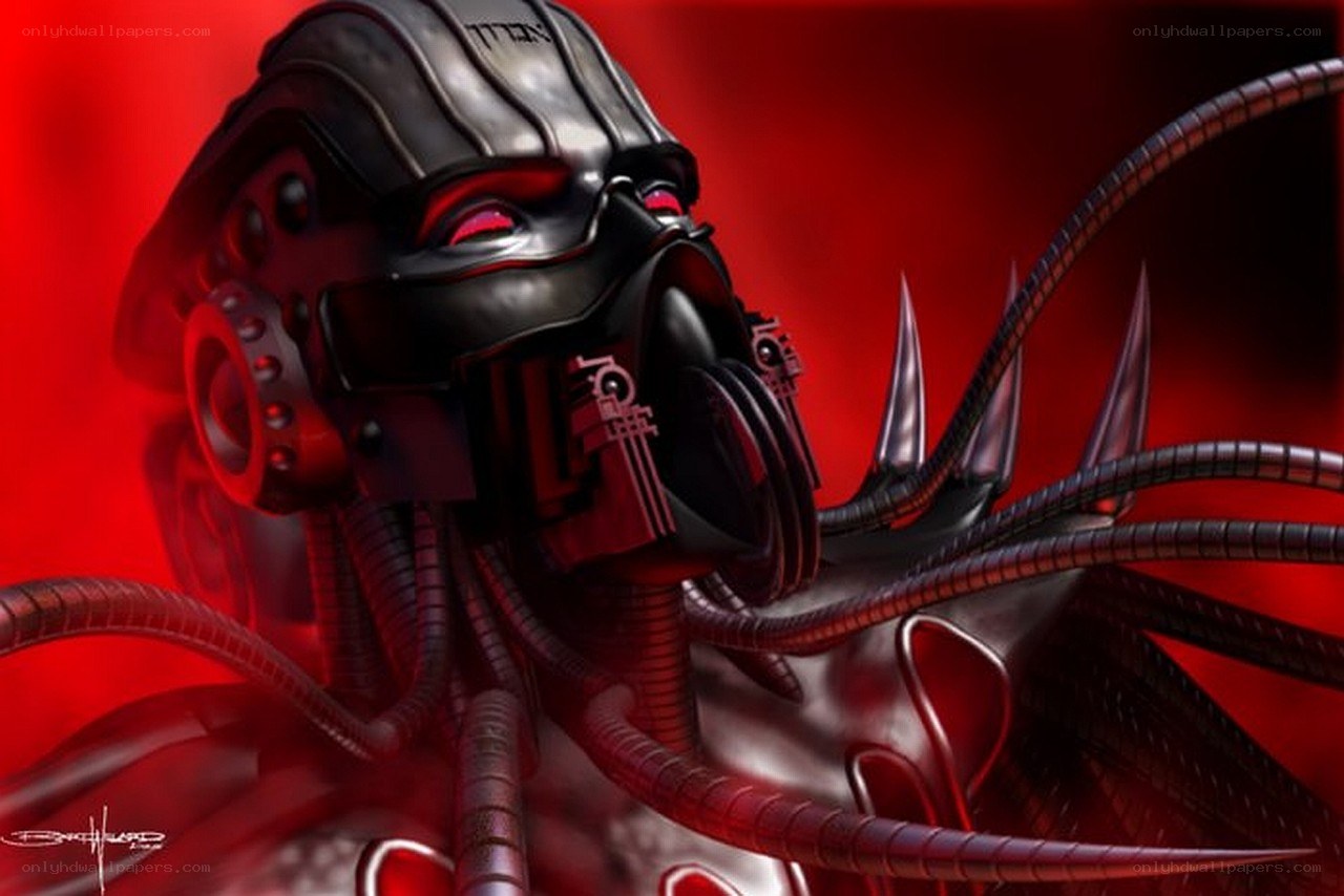 cyborg with tentacles