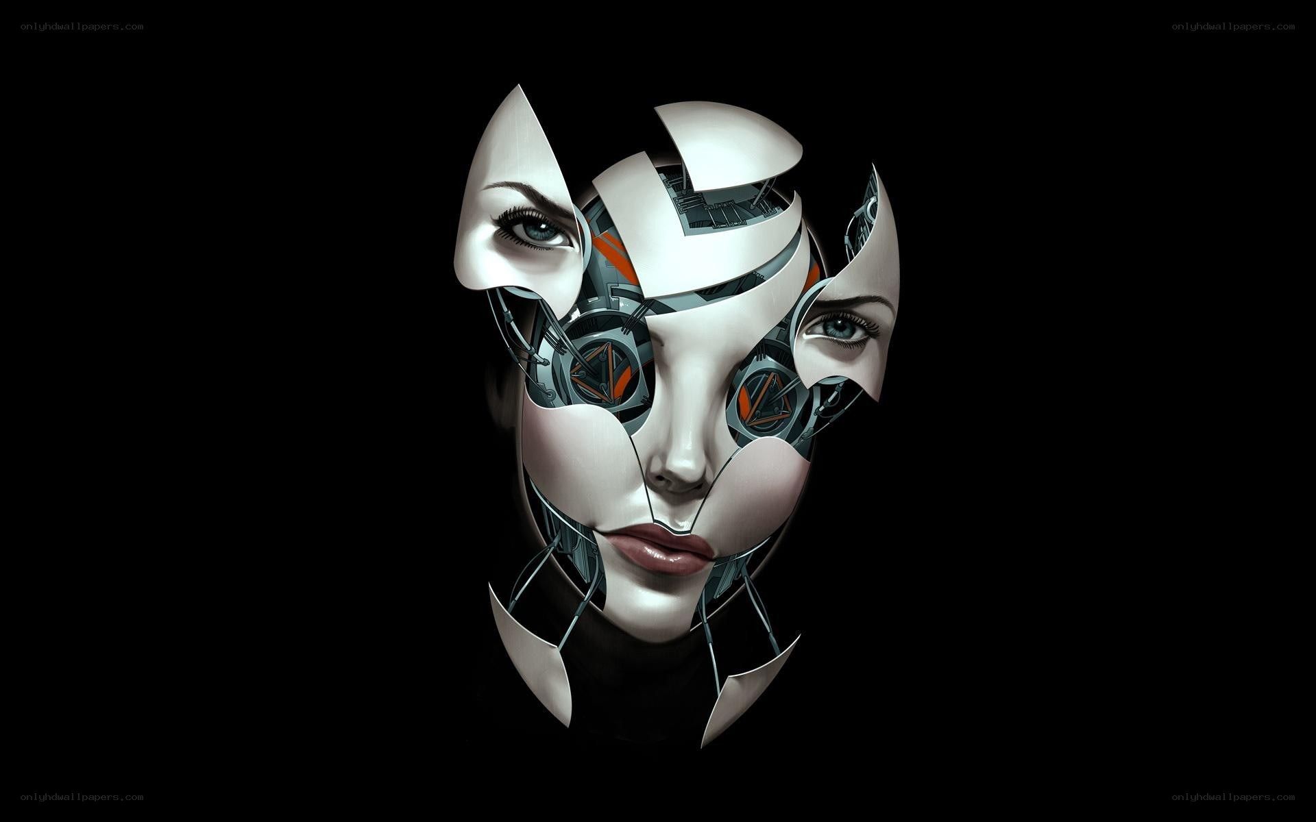 cyborg woman face