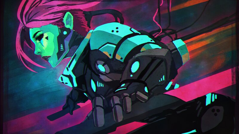 Cyborg Woman in Action
