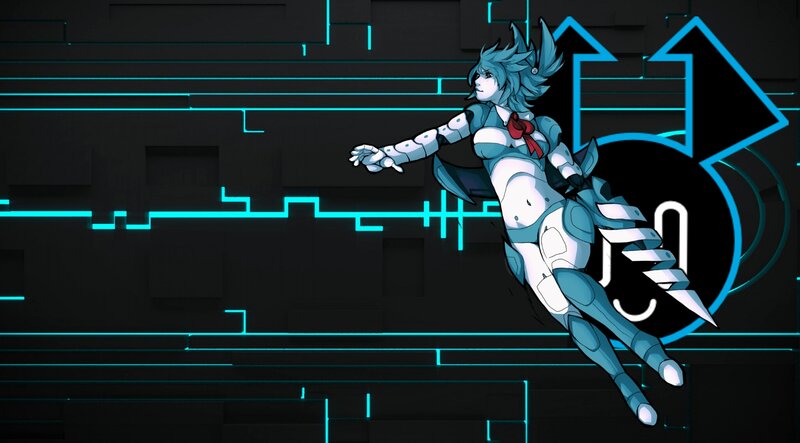 Cyborg Woman in Motion — Black