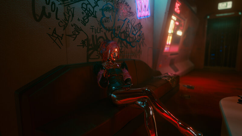 Cyborg Woman on Couch