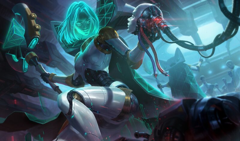 Cyborg Woman with Hammer