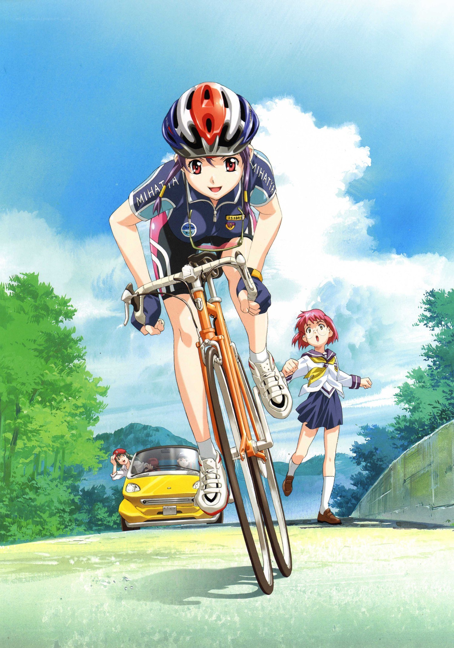 Cycling anime scene