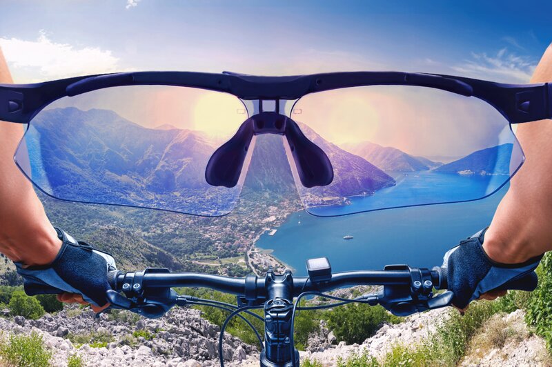 Cyclist Holding Handlebars