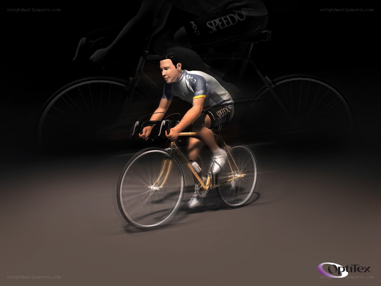 cyclist in motion