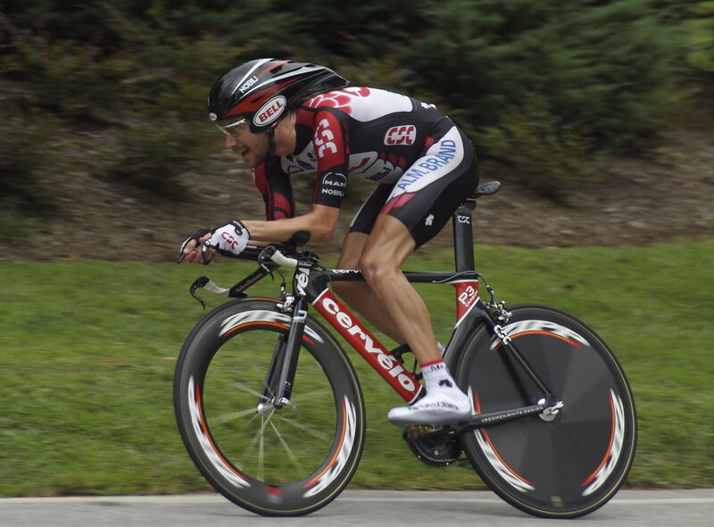 cyclist in racing gear