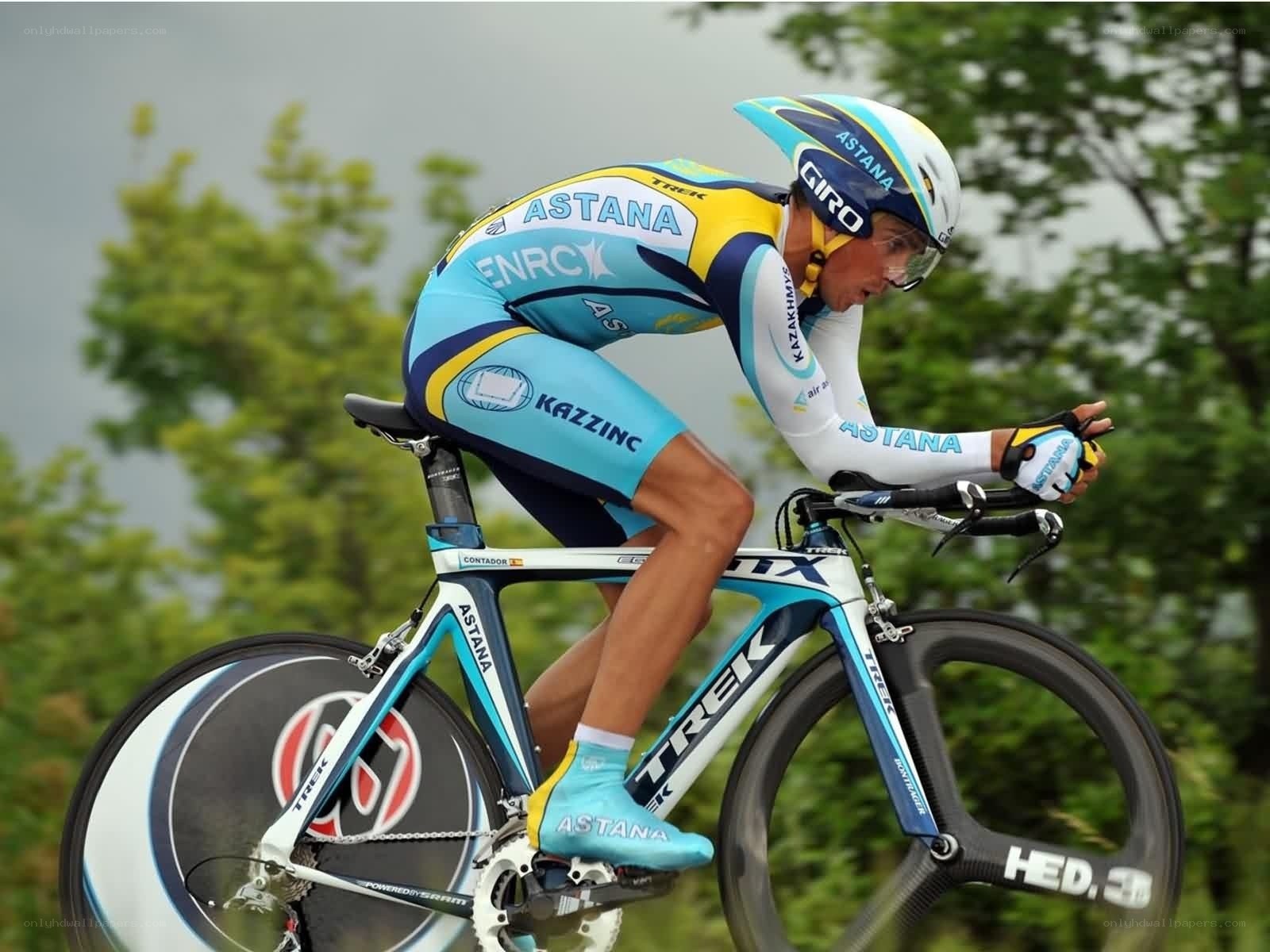cyclist in racing gear