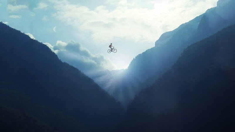 Cyclist Mid-air Jump