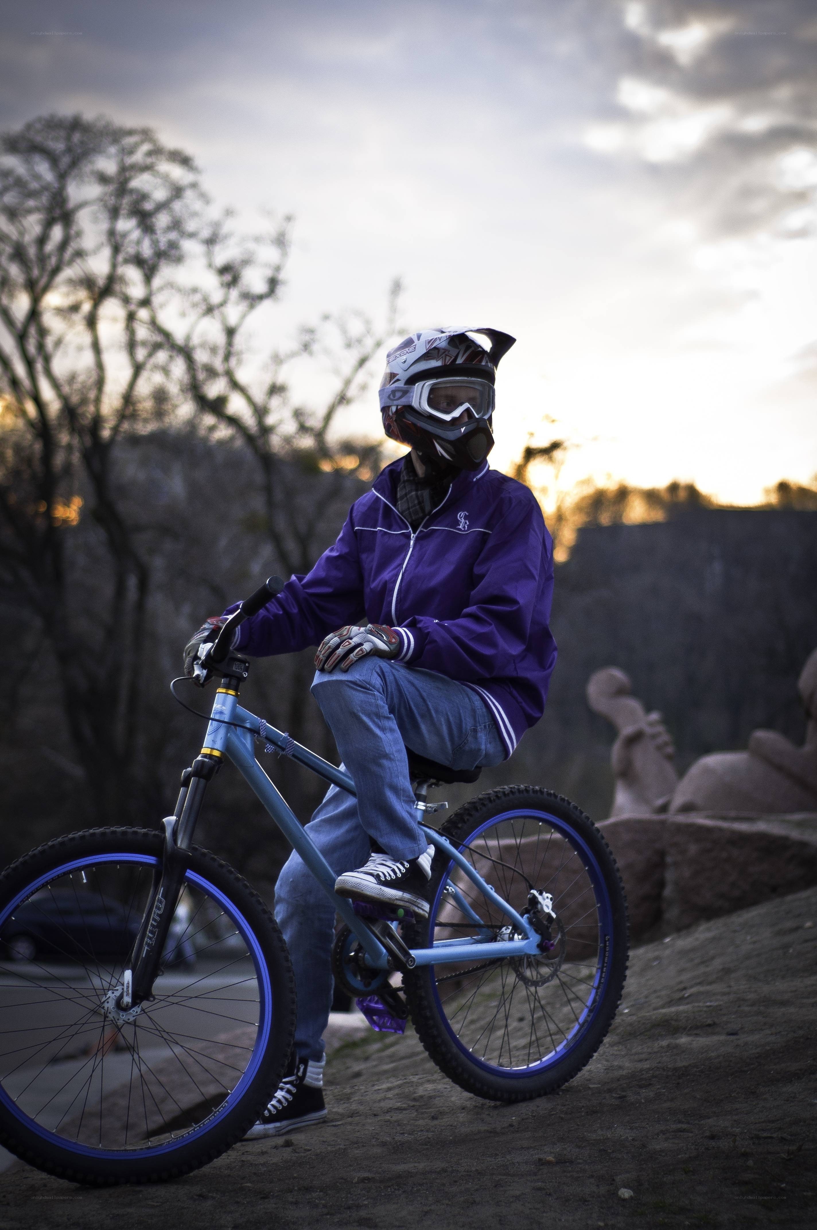 cyclist on a bike