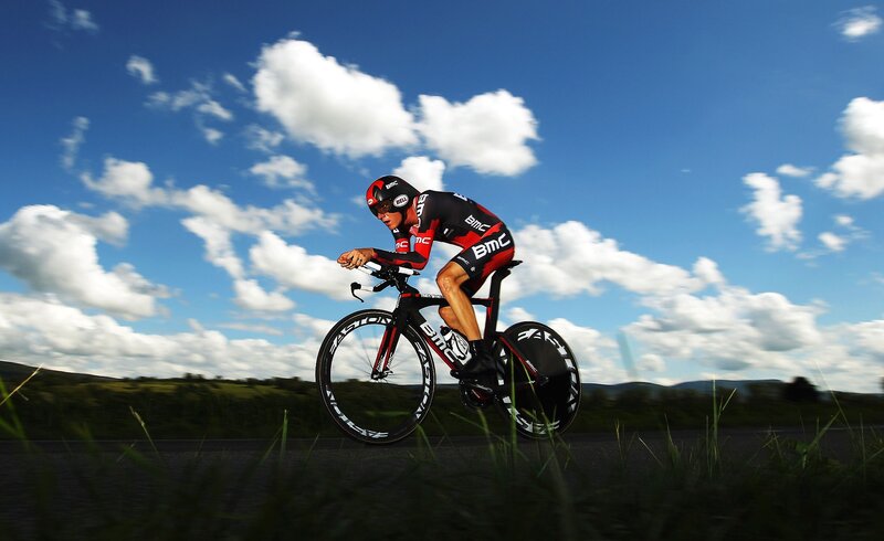 Cyclist on a road bike