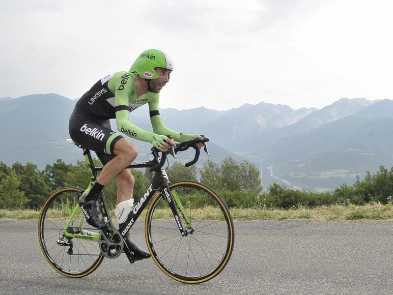 Cyclist on Road Bike