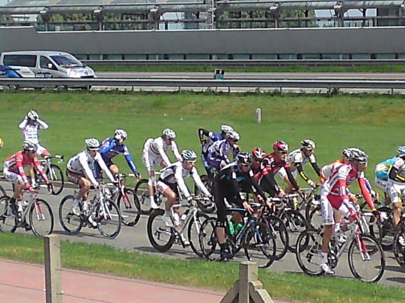 Cyclists in a race