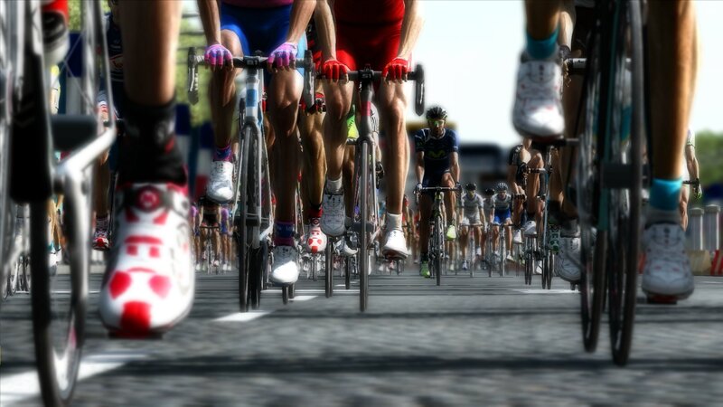 Cyclists in a race