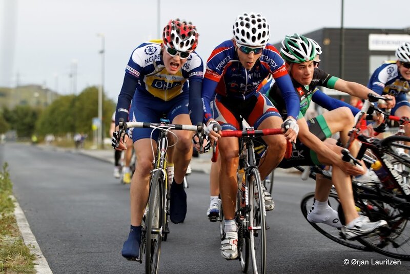 Cyclists in Race — Blue, Intense