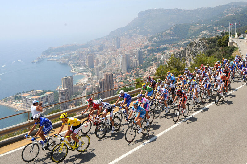 Cyclists in Race — Blue