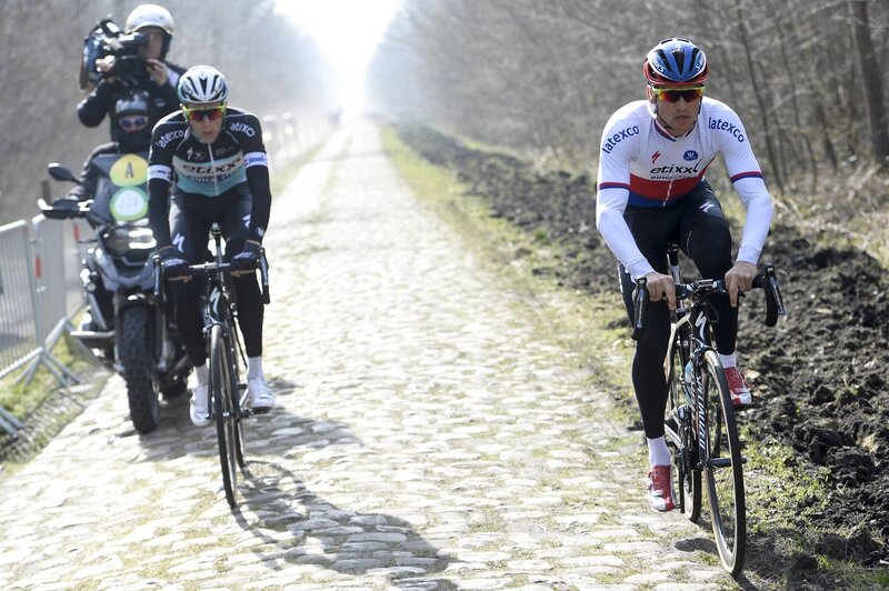 Cyclists on Cobblestones