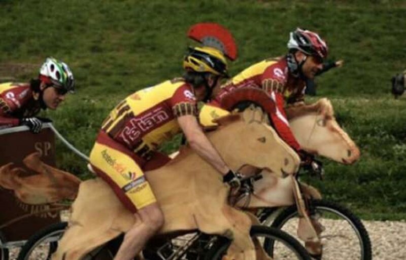 Cyclists on Horse Costumes