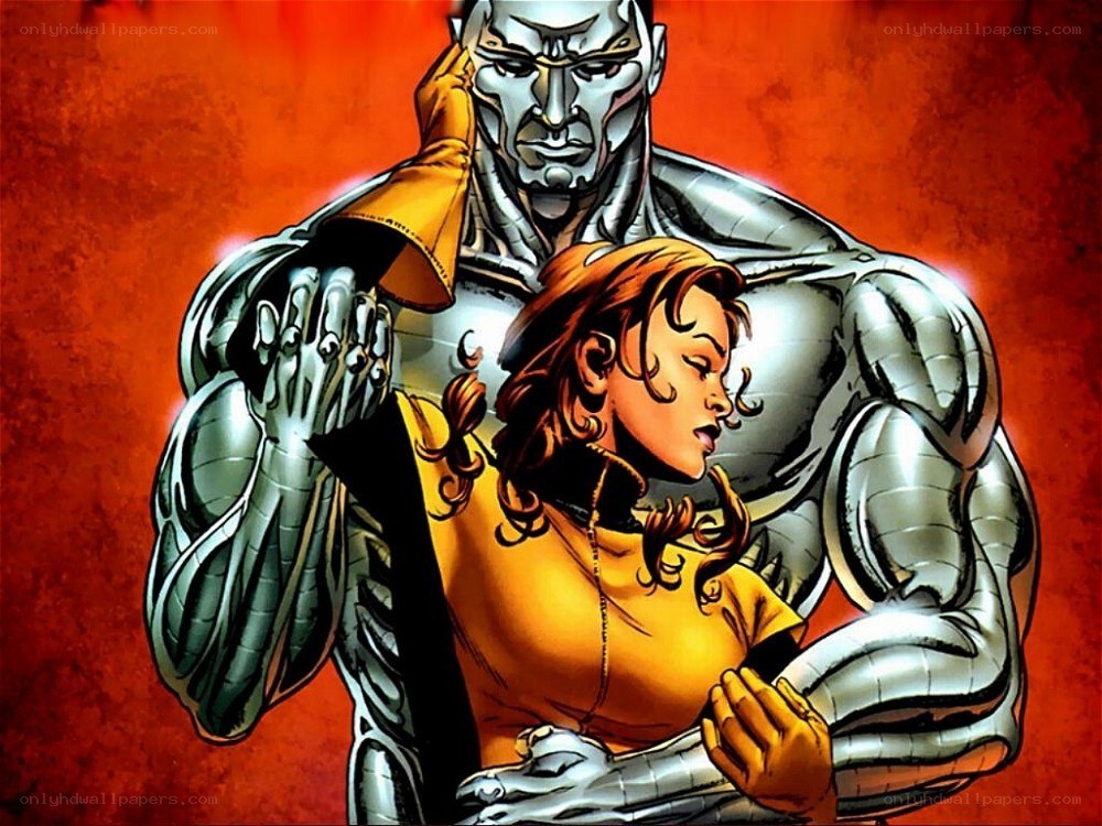 Cyclops and Jean Grey embrace
