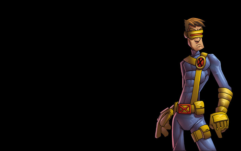 Cyclops Character — Blue, Serious