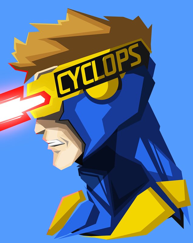 Cyclops Character — Blue