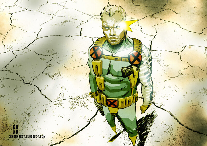 Cyclops in cracked desert