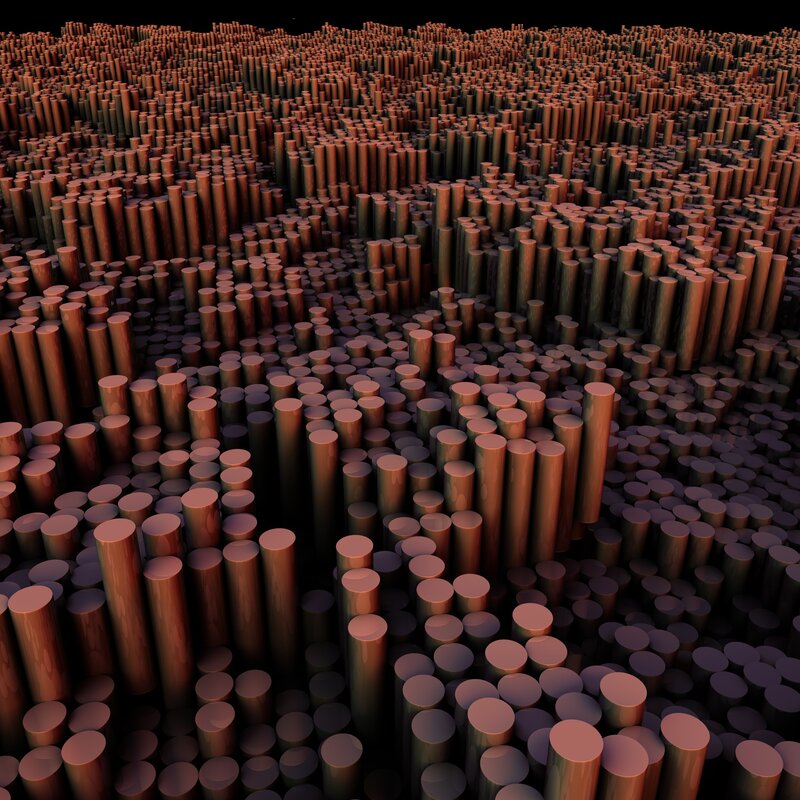 Cylindrical Columns Landscape