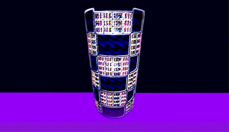 Cylindrical Object with Tiles