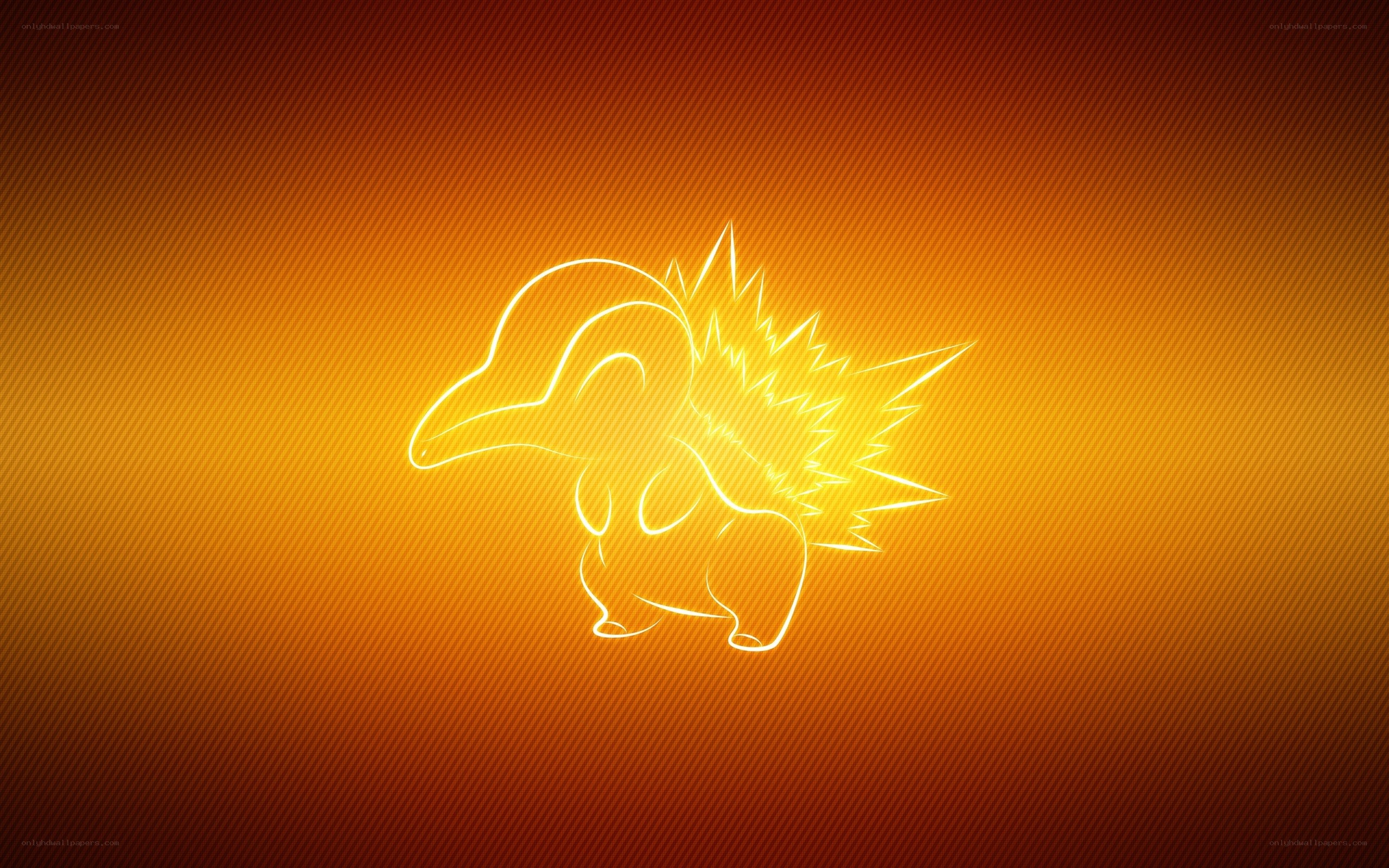 Cyndaquil glowing outline