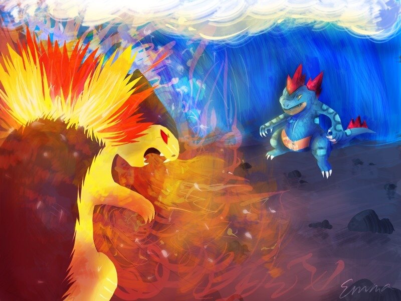Cyndaquil Vs Totodile
