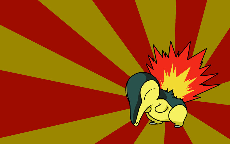 Cyndaquil with fire attack