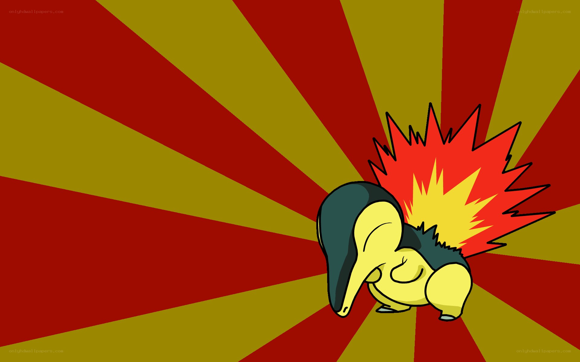 Cyndaquil with fire attack