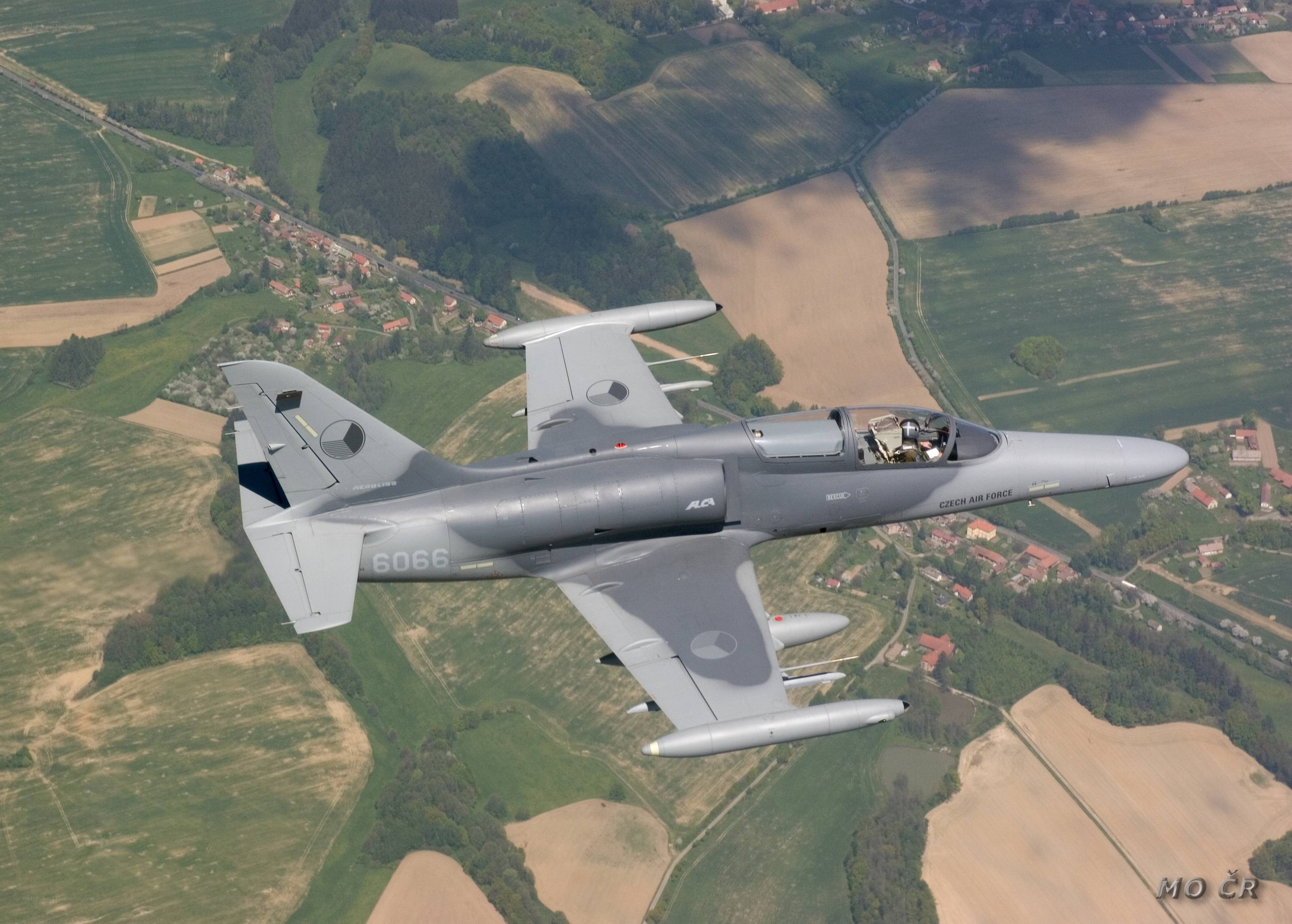 Czech Air Force jet in flight