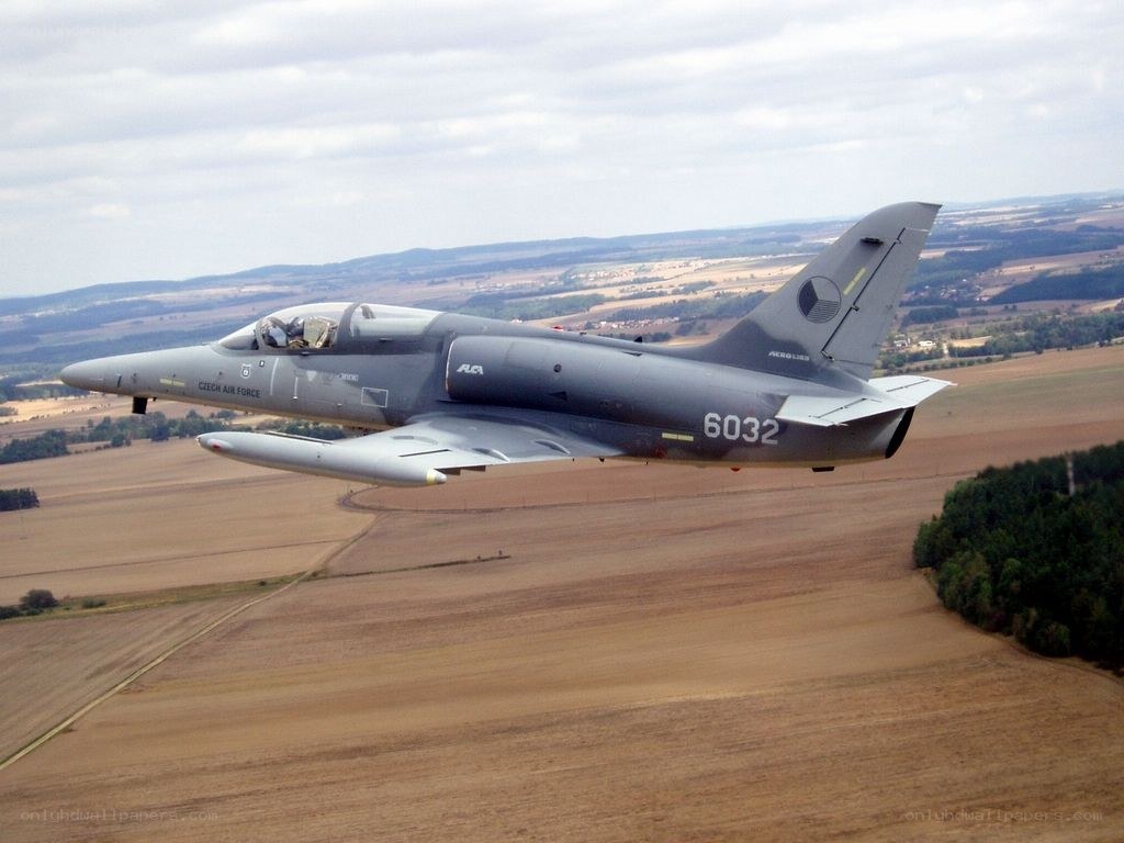 Czech Air Force jet in flight