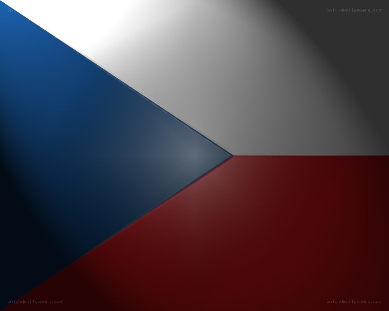 Czech flag with gradient effect