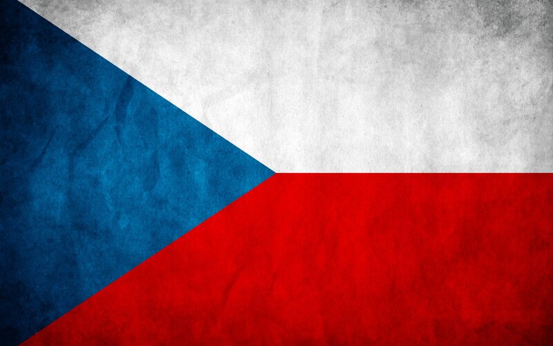 Czech flag with textured design