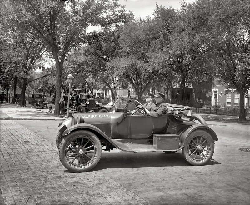 D.C. Fire Department car on street