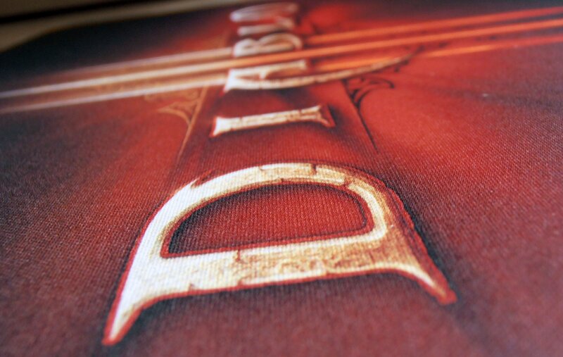 D&D logo on fabric