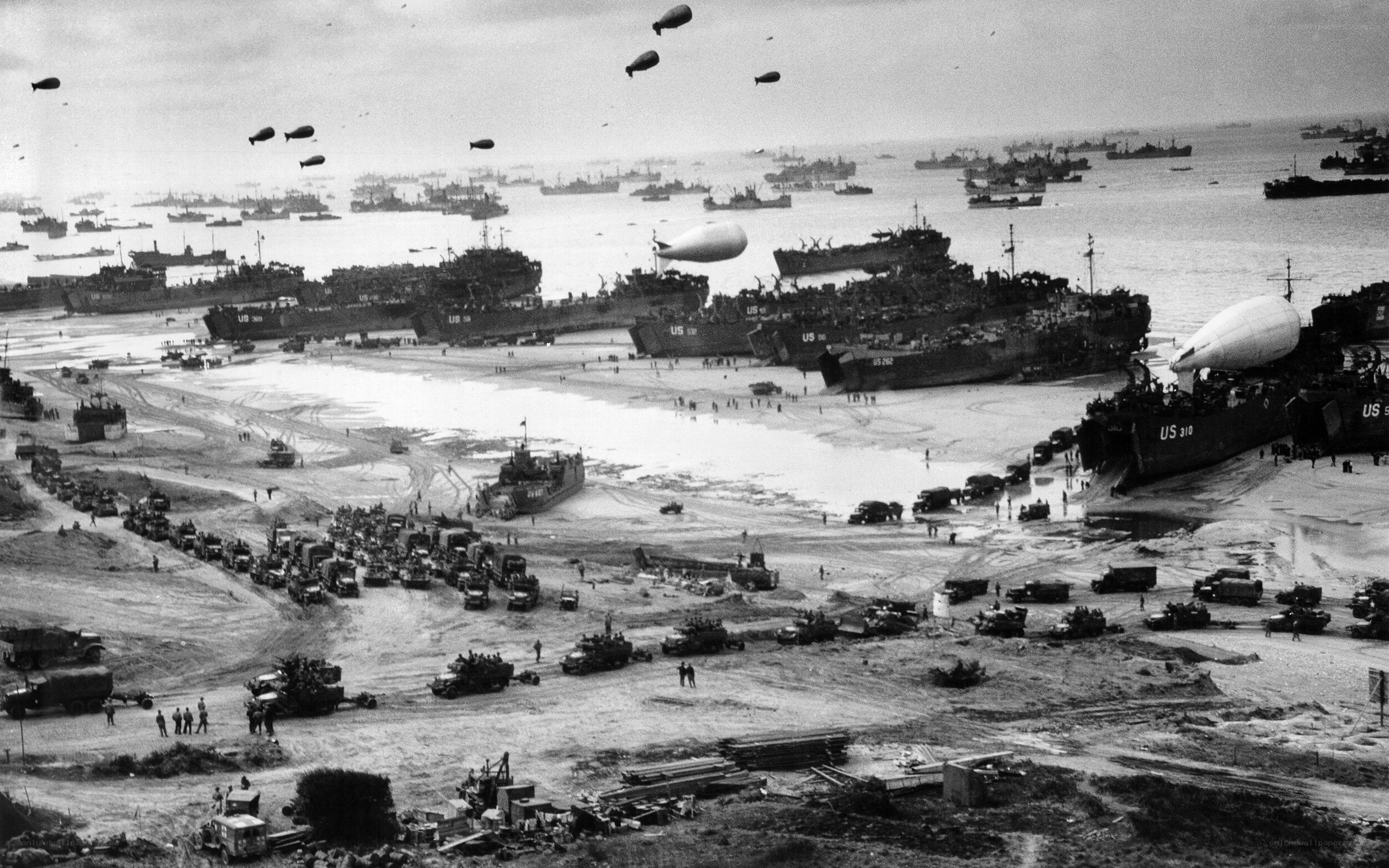 D-Day invasion fleet at Normandy