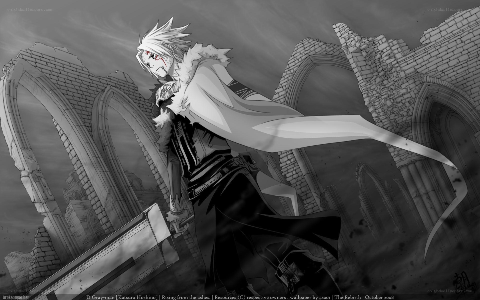 D.Gray-man character in ruins