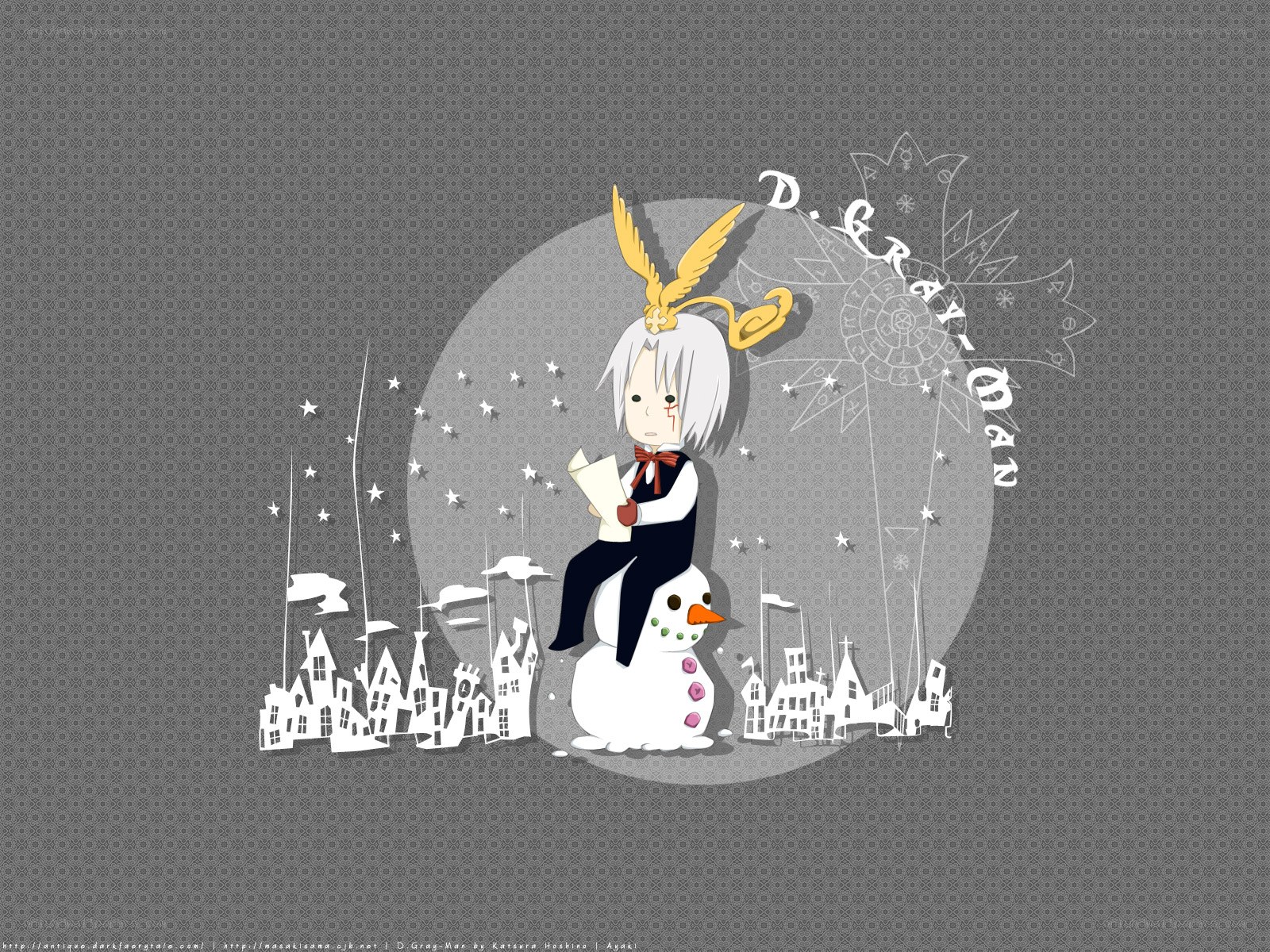 D.Gray-man character with snowman