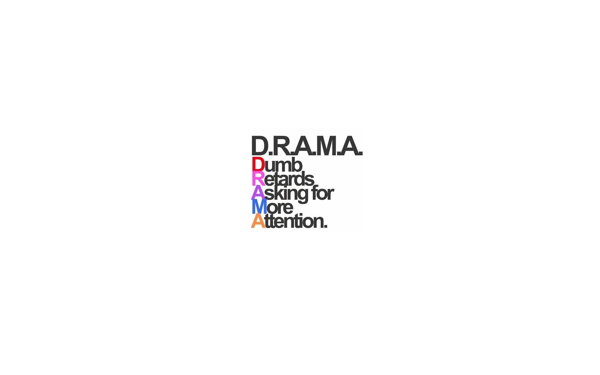 D.R.A.M.A acronym graphic