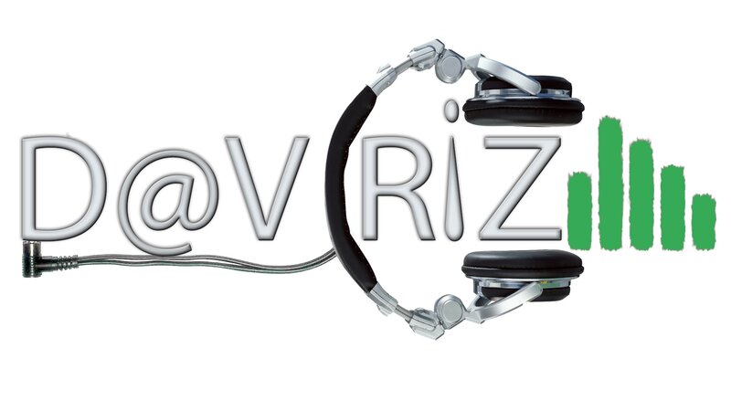 D@V Riz logo with headphones