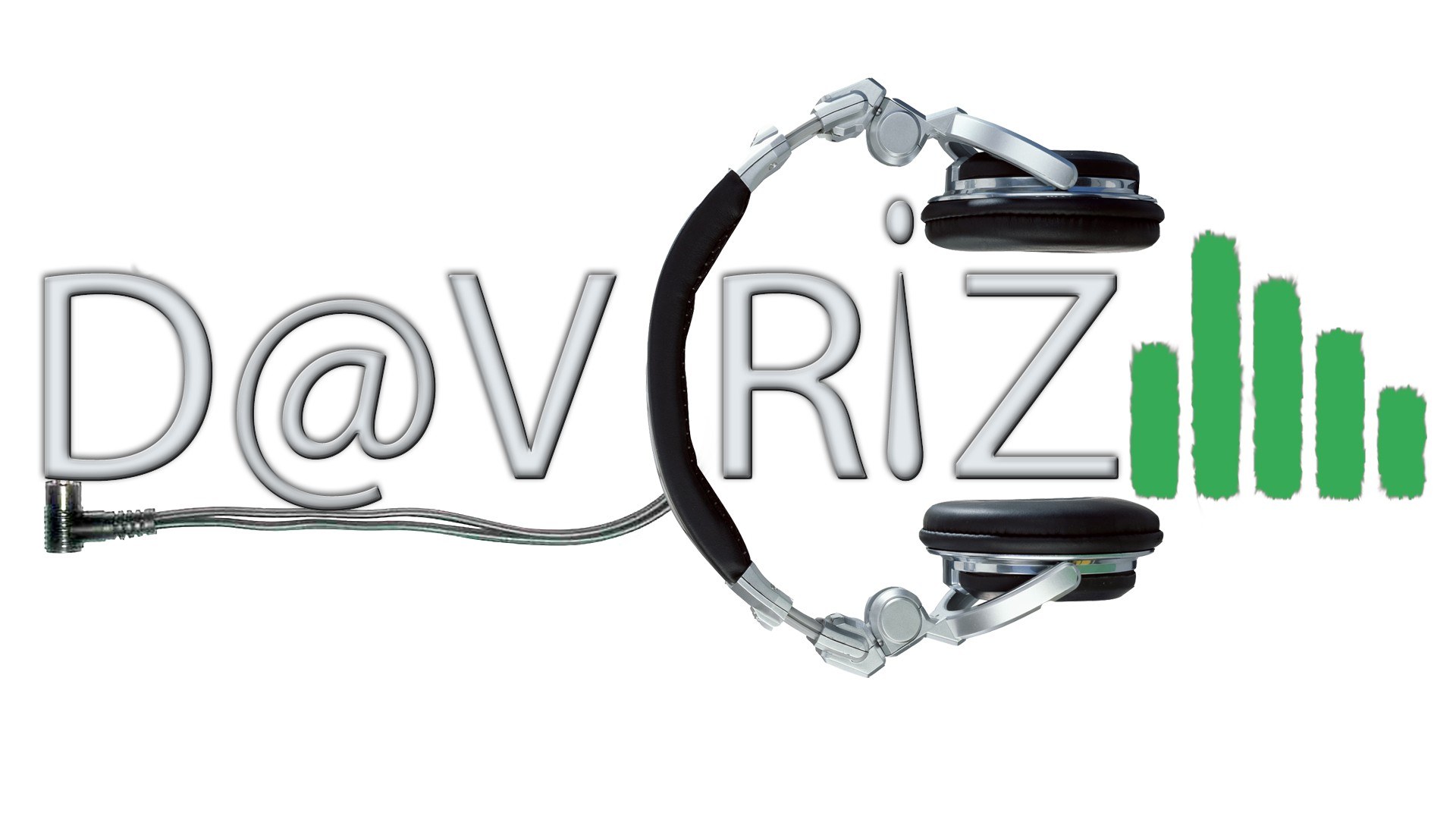 D@V Riz logo with headphones