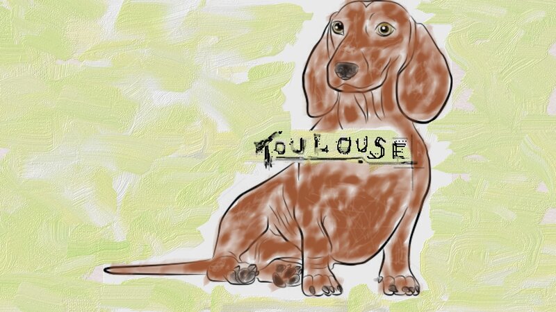 Dachshund Dog — Brown, Calm, Illustration