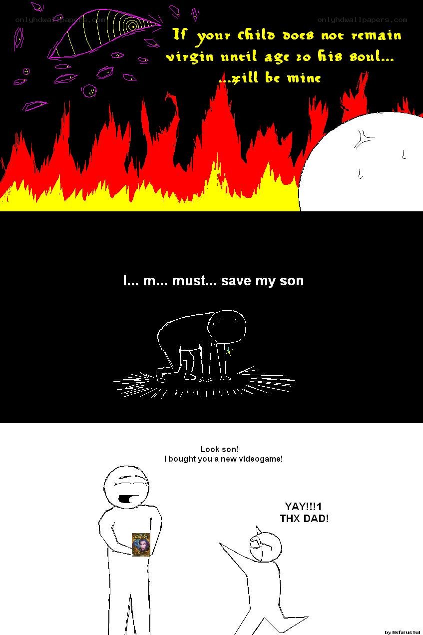 Dad saves son from hell