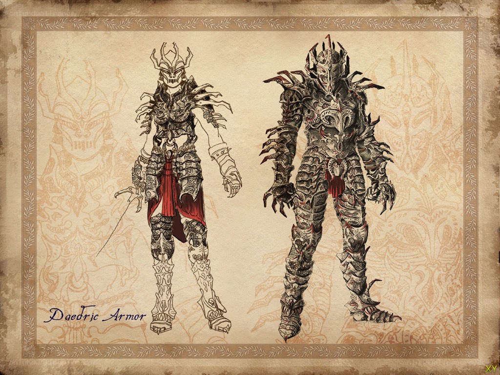 Daedric Armor Concept Art