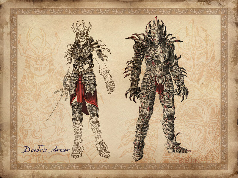 Daedric Armor Concept Art
