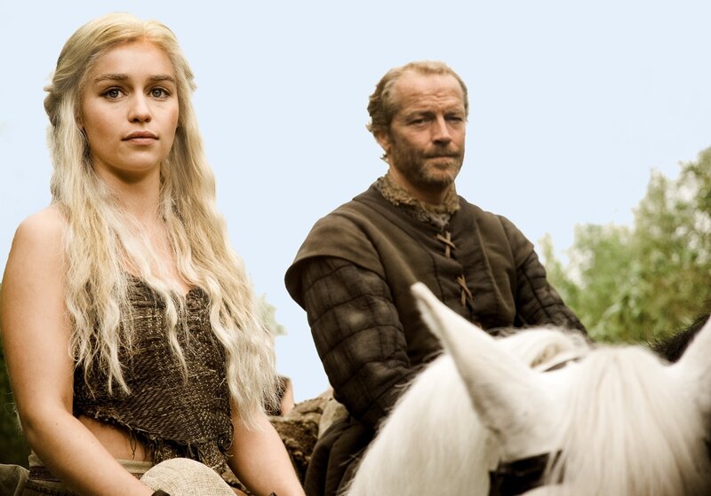 Daenerys and a man on horseback